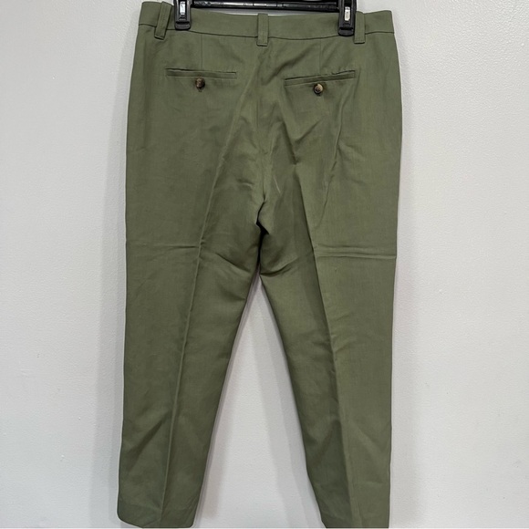 Vince women’s mid rise cropped linen trousers size 8 - Picture 6 of 13